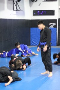Brazilian Jiu-Jitsu students training at Uprising MMA